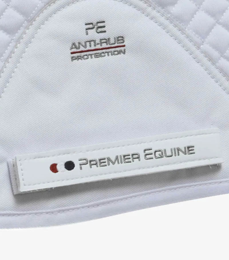 Premier Equine Plain Cotton Saddle Pad Dressage Square-2