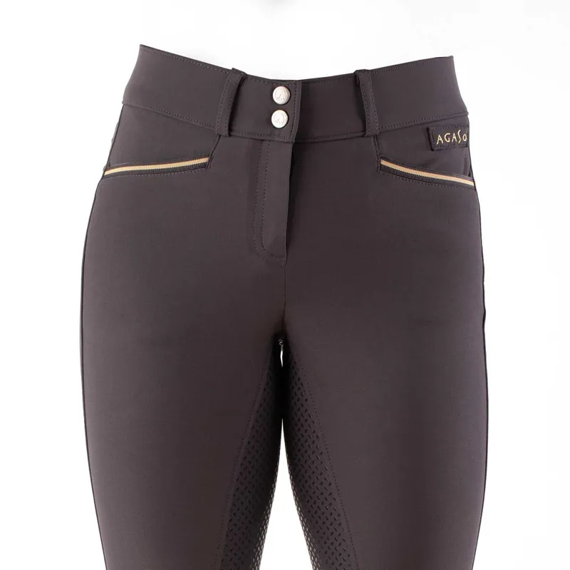 Agaso Full Grip Breeches - Anthracite-1