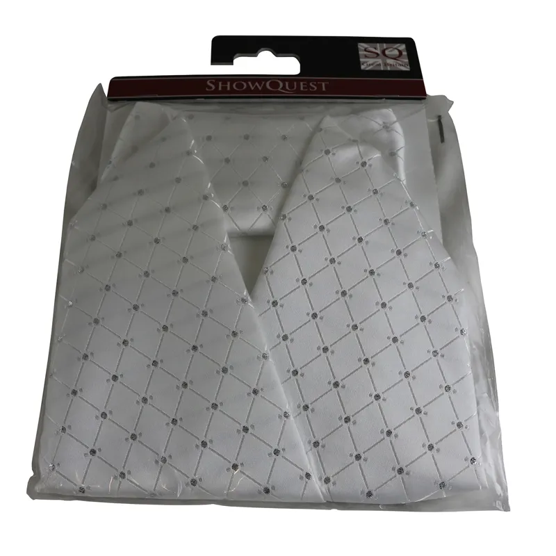 ShowQuest Vintage Samlesbury Ready Tied Stock in White-1
