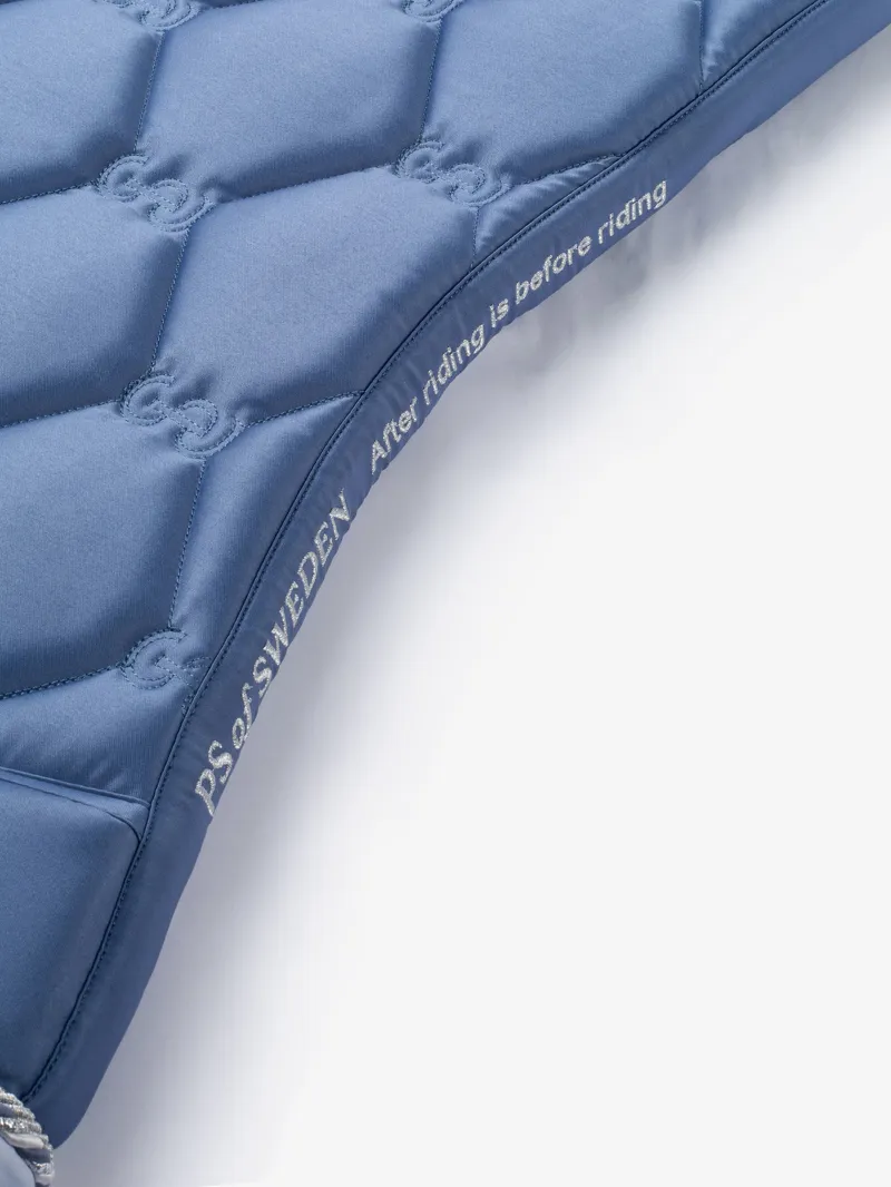 PS of Sweden Dressage Signature Saddle Pad - Dove Blue-2