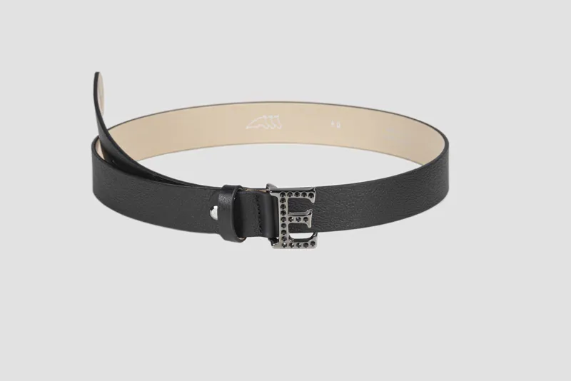 Equiline Goteg Leather Belt Black