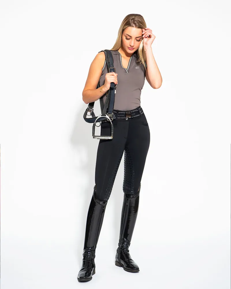 Redsware Tatum Technical sleeveless Polo Shirt Slate-6