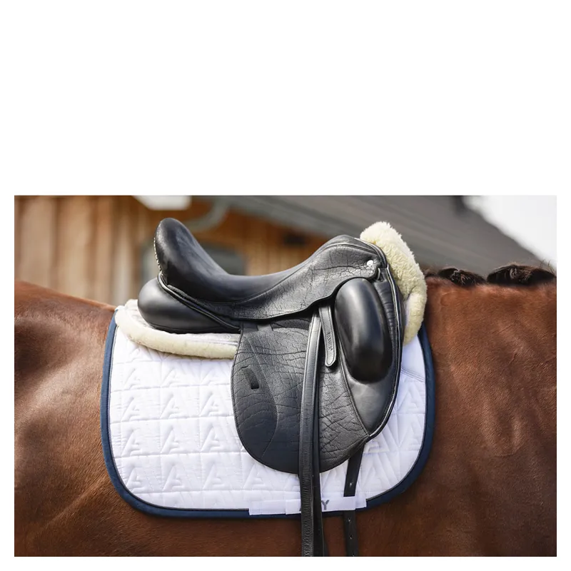 Anky Saddle Pad Twill Dressage White/Navy-2