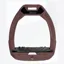 Flex-On Safe-On Inclined Ultra Grip Safety Stirrups - Chocolate/Black/Chocolate