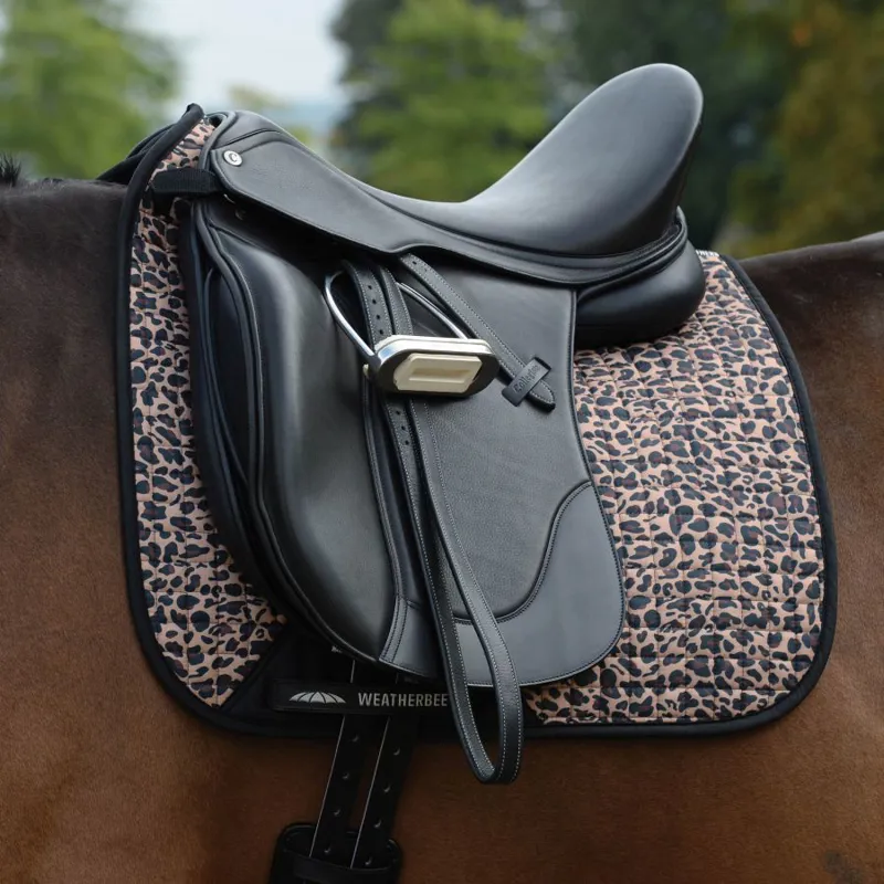 WeatherBeeta Prime Leopard Dressage Saddle Pad-2