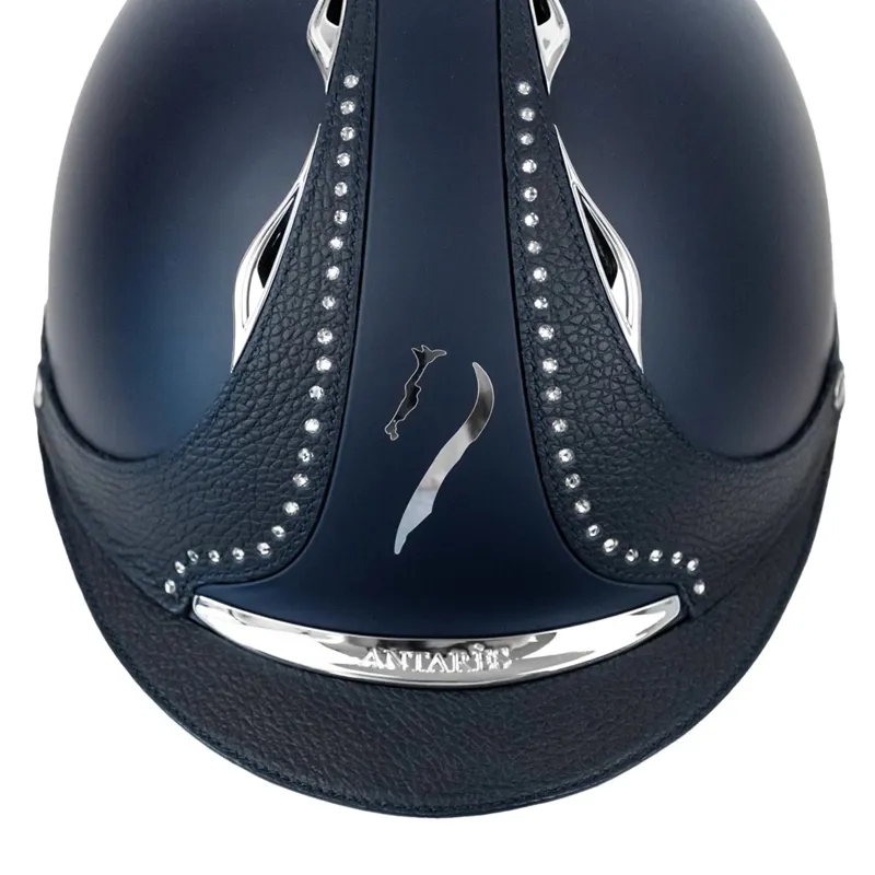 Antares Galaxy Crystal Strip Riding Hat - Blue/Blue Swarovski Stones-1
