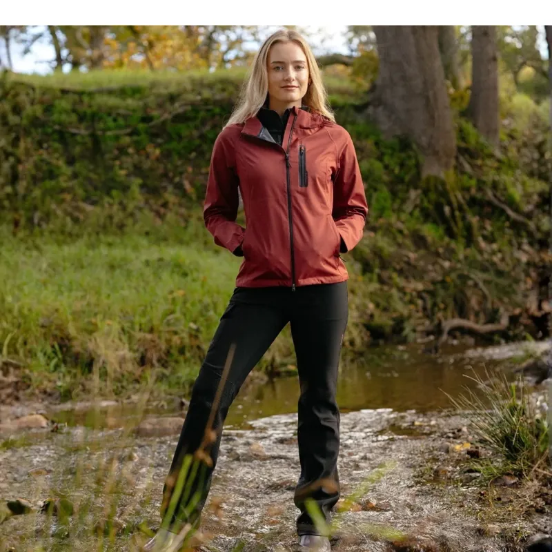 LeMieux Athena Womens Waterproof Lightweight Jacket - Russet-4
