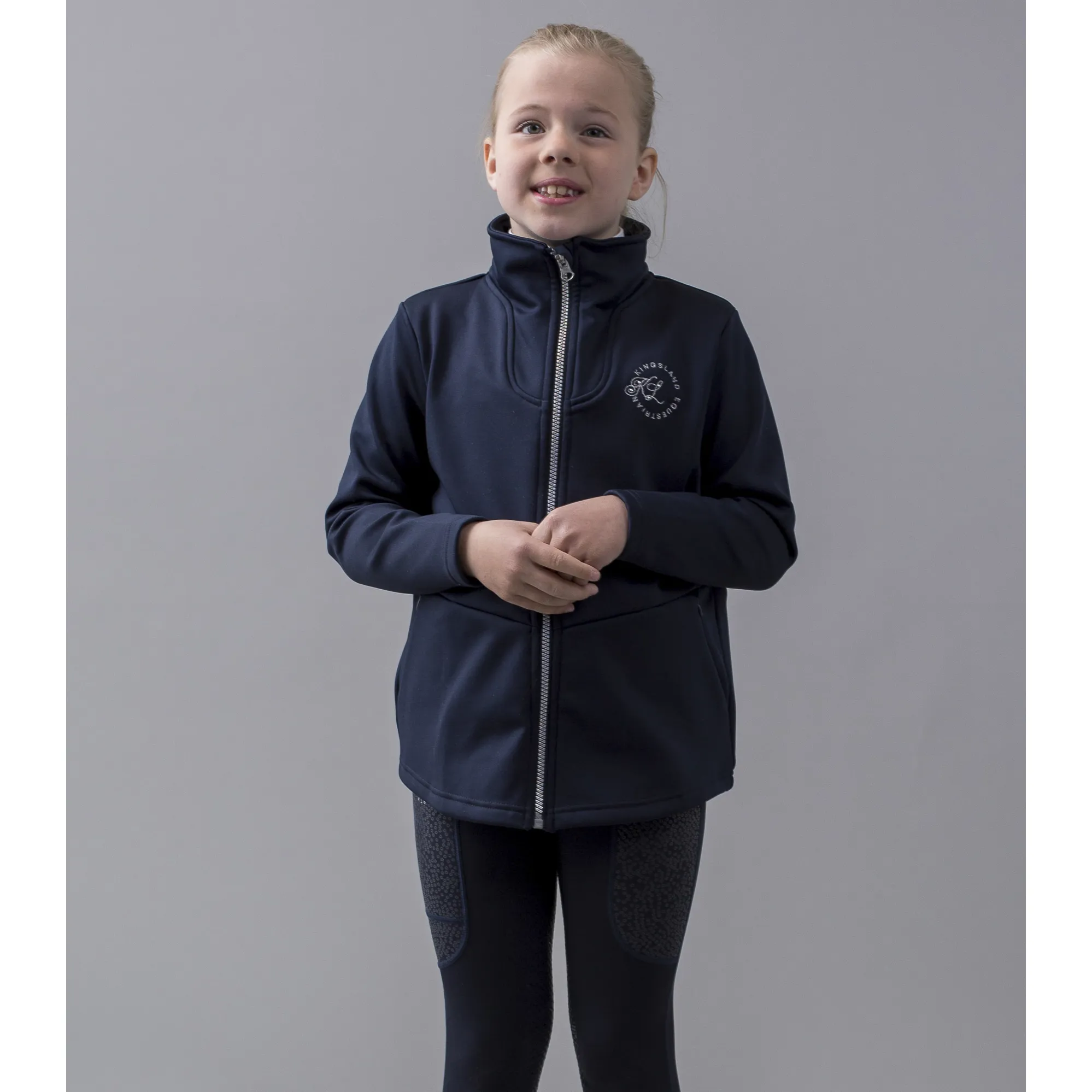 Kingsland Otilde Girls Fleece Jacket Navy