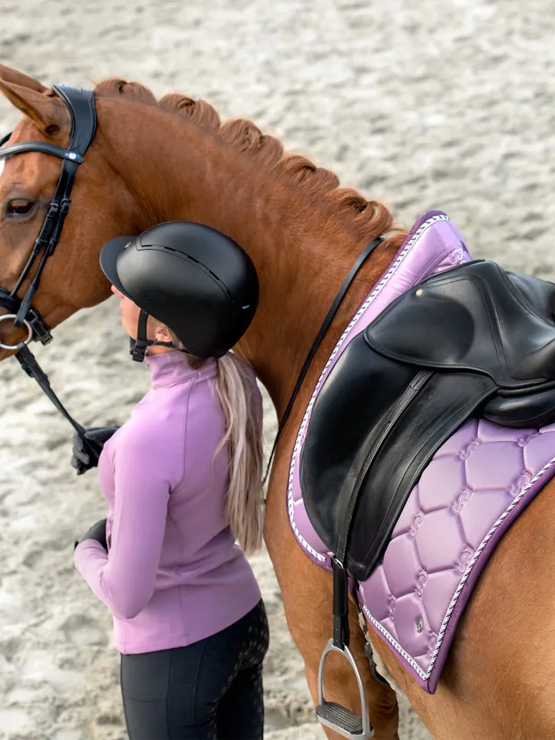 PS of Sweden Dressage Signature Saddle Pad - Purple Grape-6