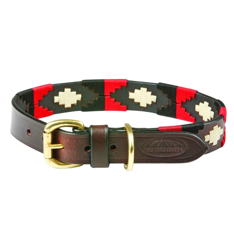 WEATHERBEETA POLO LEATHER DOG COLLAR