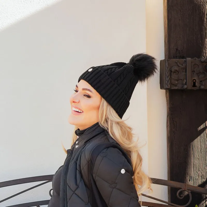 PS of Sweden Samantha Knitted Hat Black