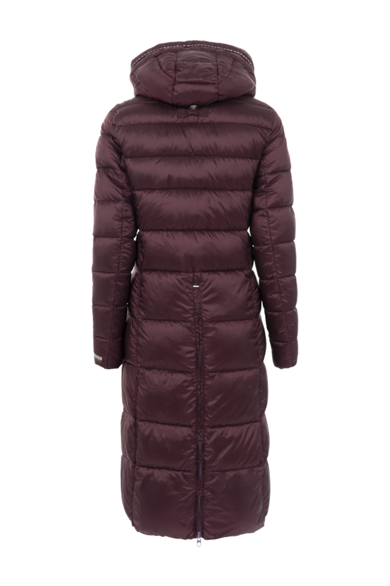Cavallo Ebru Quilted Coat Wine-1