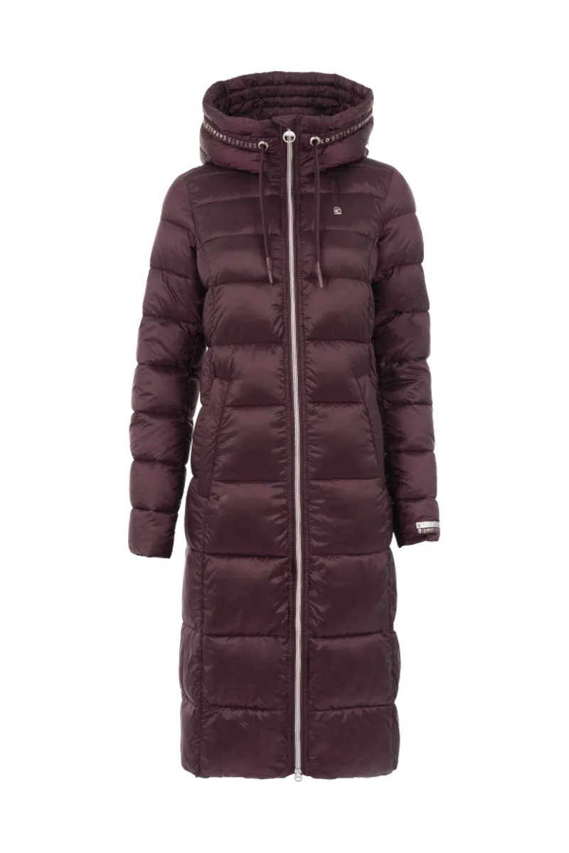 Cavallo Ebru Quilted Coat Wine