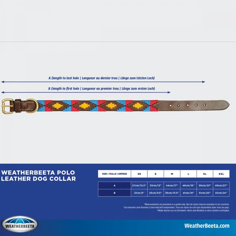 WEATHERBEETA POLO LEATHER DOG COLLAR-1