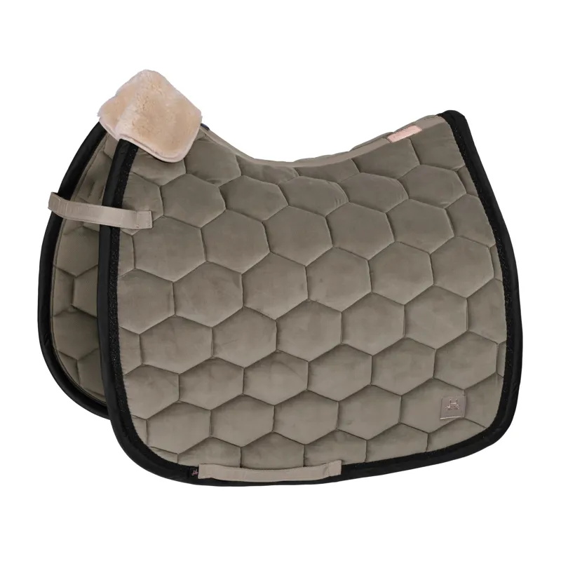 Eskadron Heritage 20/21 Velvet Saddle Cloth Ivory Grey