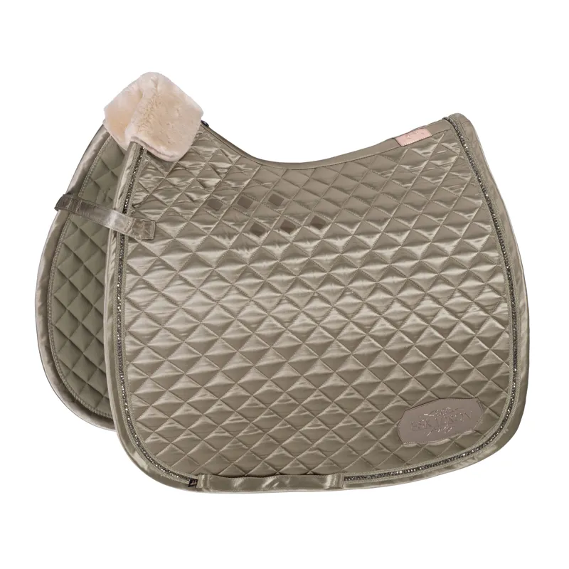 Eskadron Heritage 20/21 Satin Crystal Saddle Cloth Ivory Grey