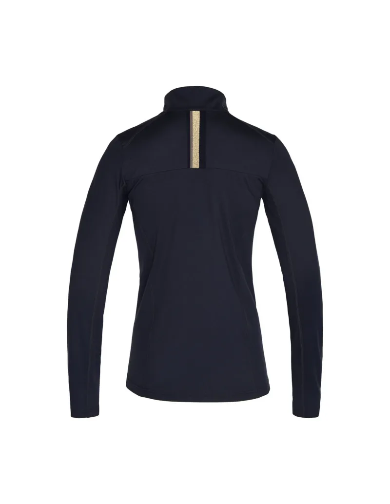 Chemise D'entraînement Femme Kingsland Nicole 1/2 Zip Bleu Marine - Neuf