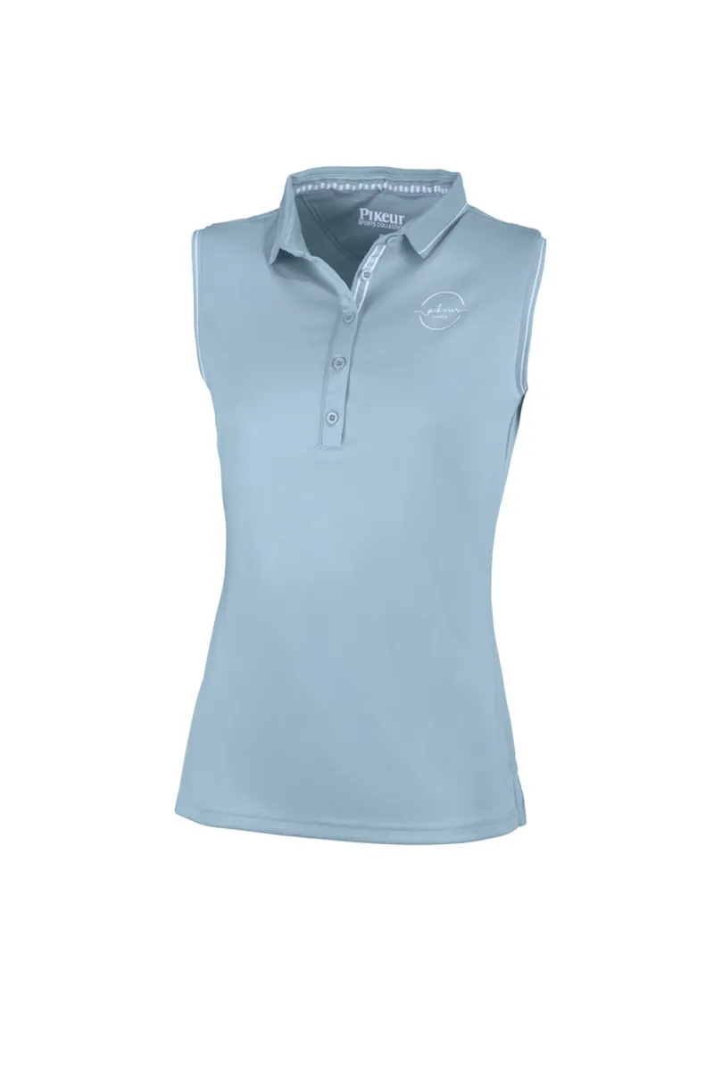 Pikeur Jarla Sleeveless Polo Shirt Aquamarine