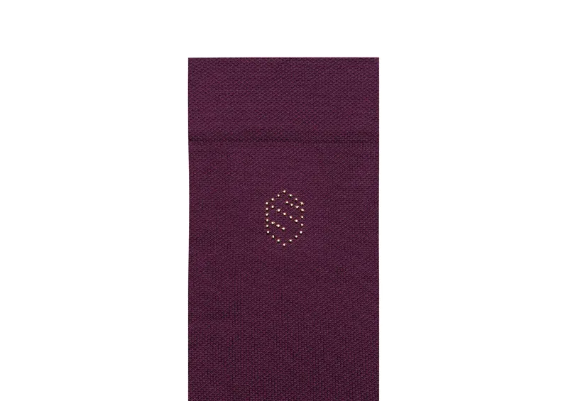 Samsheild Balzane Aimy Socks Aubergine Rose Gold-3