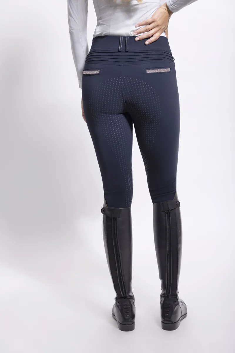 Samshield Clara Full Grip Breeches Navy-Rose Gold-1