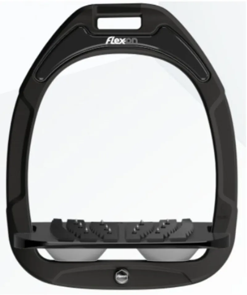 Flex-On Green Composite Inclined Stirrups One Size Black/Black/Grey Ultra Grip