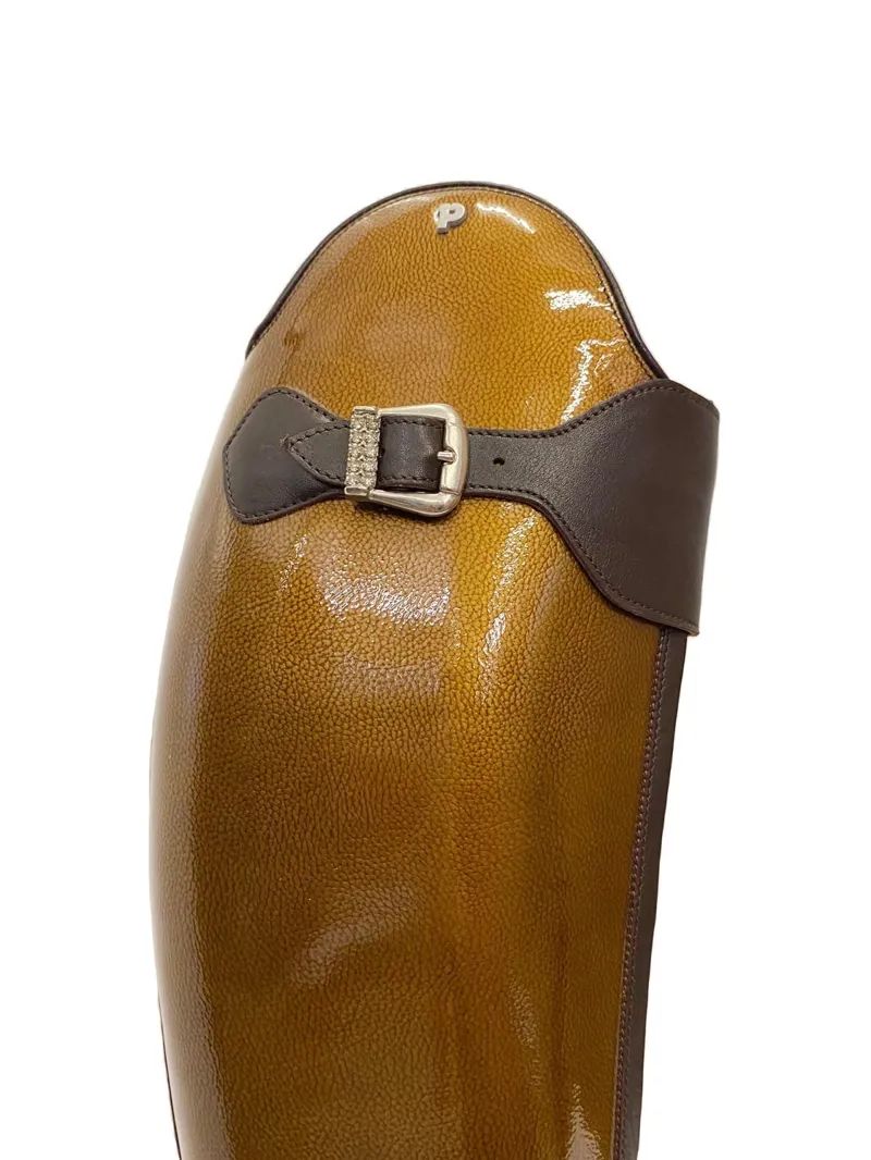 Petrie Superior Riding Boots - Brown and Gold -2