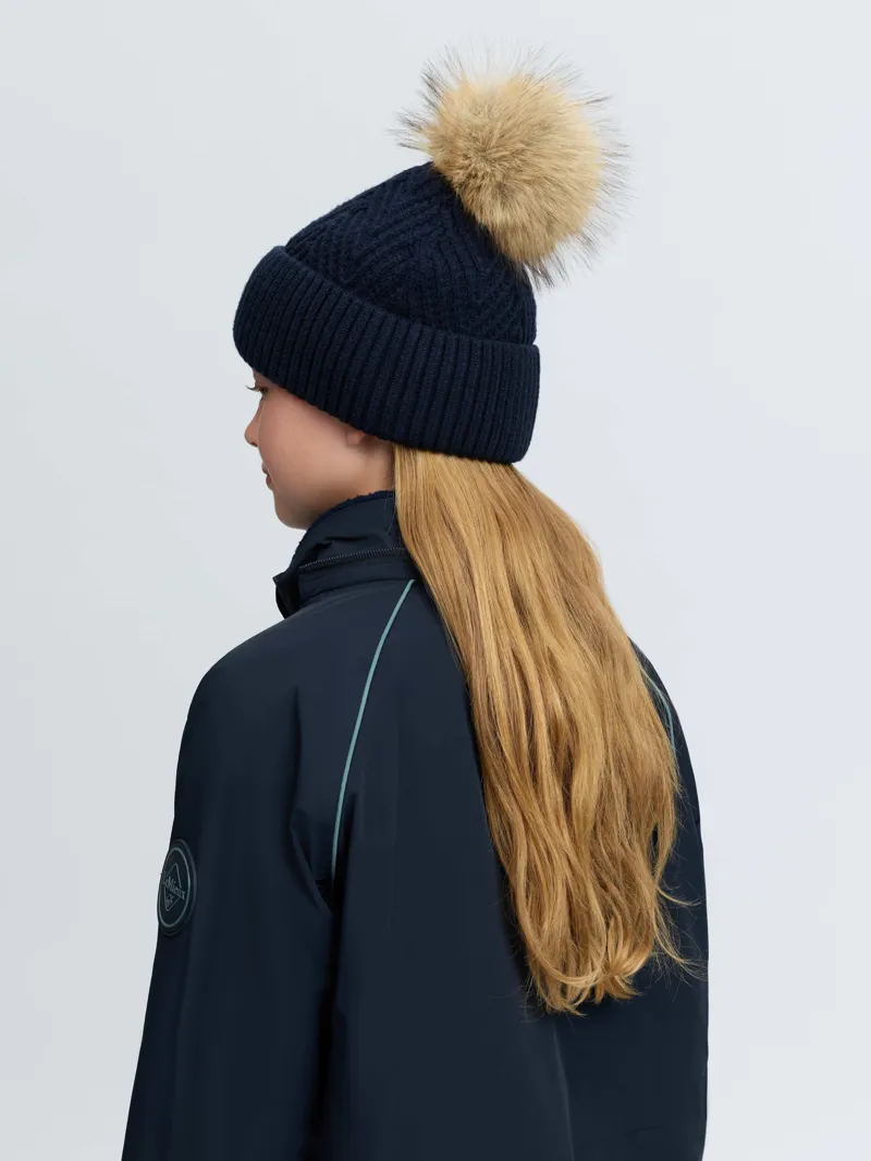 LeMieux Clara Knit Beanie - Navy-1