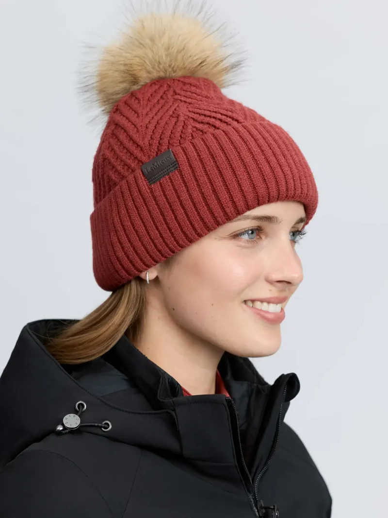 LeMieux Clara Knit Beanie - Russet-1