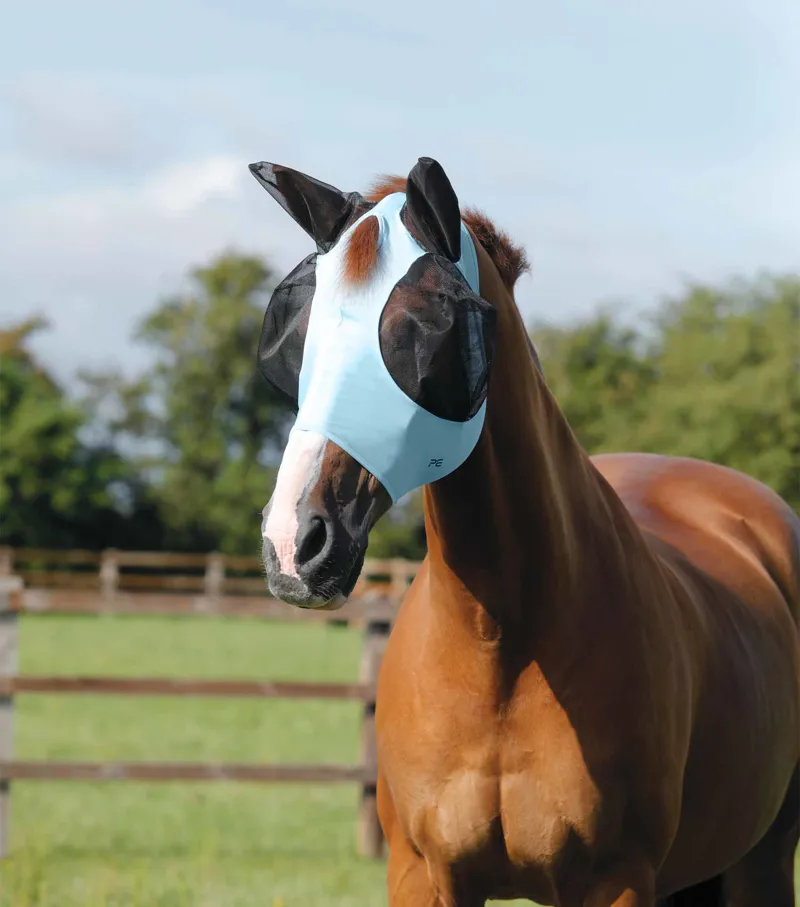 Comfort Tech Lycra Fly Mask - Blue