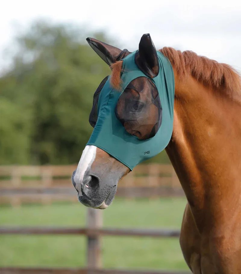 Comfort Tech Lycra Fly Mask - Green