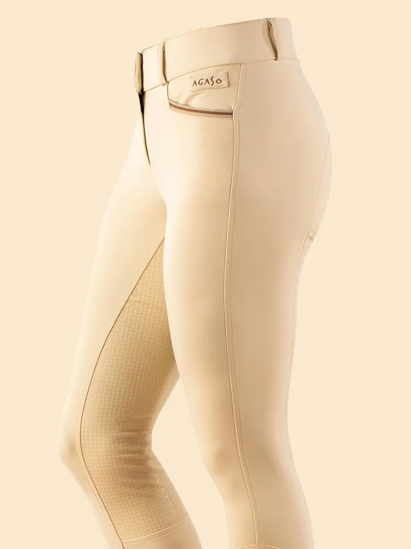 Agaso Full Grip Breeches - Beige-1
