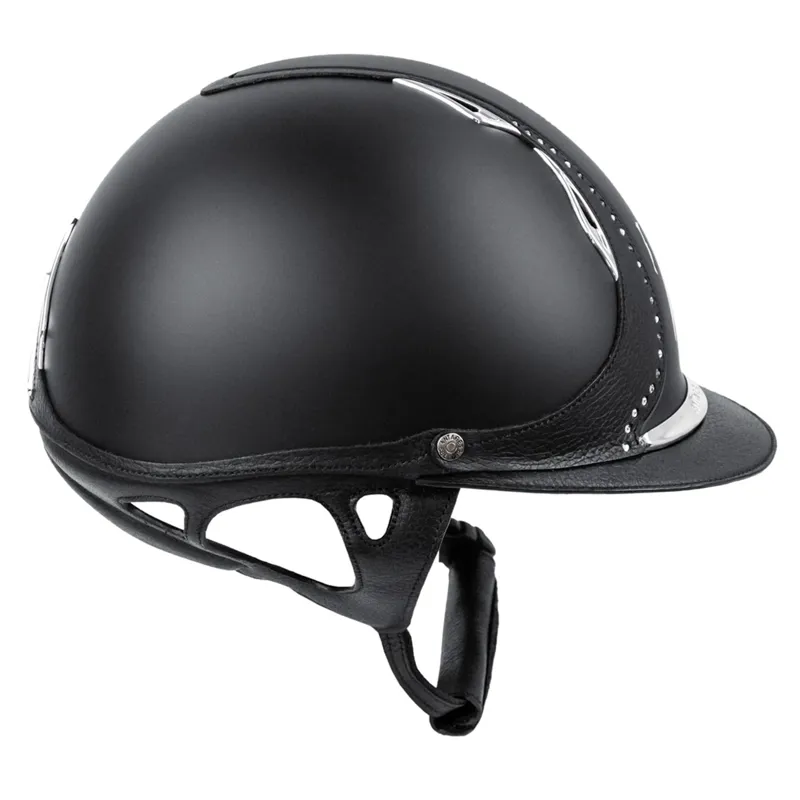 Antares Galaxy Riding Hat - Black/Black Swarovski Stones-2