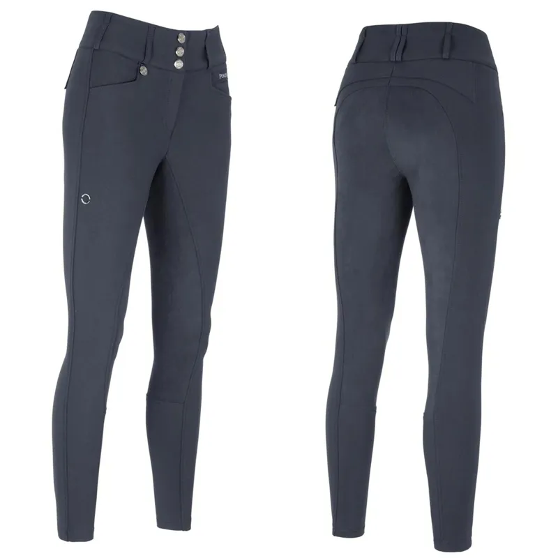Pikeur NEW Candela Full Suede Seat Breeches - Dark Shadow-2