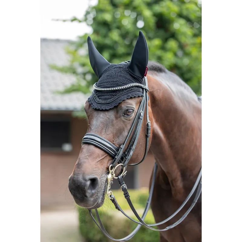 LeMieux Diamante Acoustic Fly Hood - Black-3