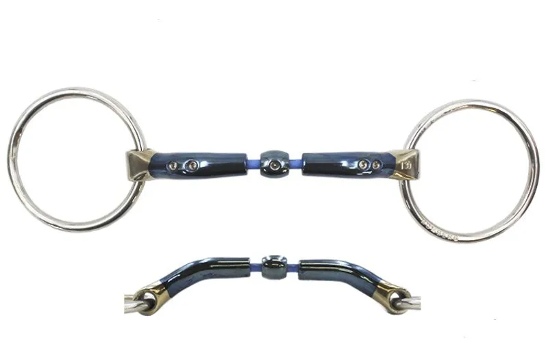 Bombers Bits Loose Ring Snaffle Elliptical Cable-1