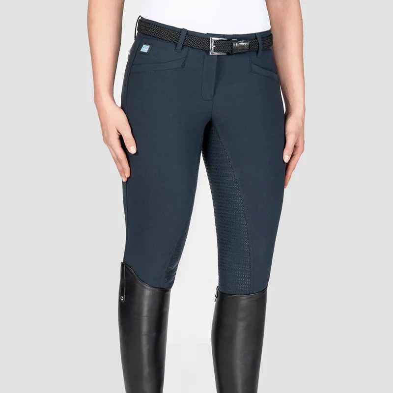 Equiline Ladies Cedar Grip Breeches Navy 