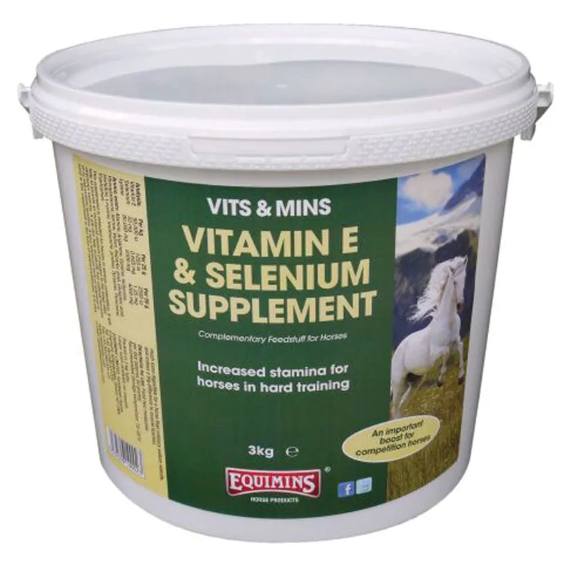 Equimins Vitamin E and Selenium Supplement - 3kg 