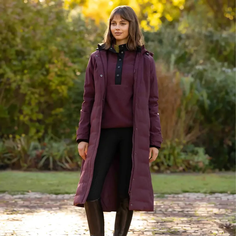 LeMieux Erin Womens Waterproof Long Padded Coat - Bramble-3
