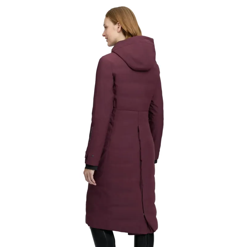 LeMieux Erin Womens Waterproof Long Padded Coat - Bramble-2