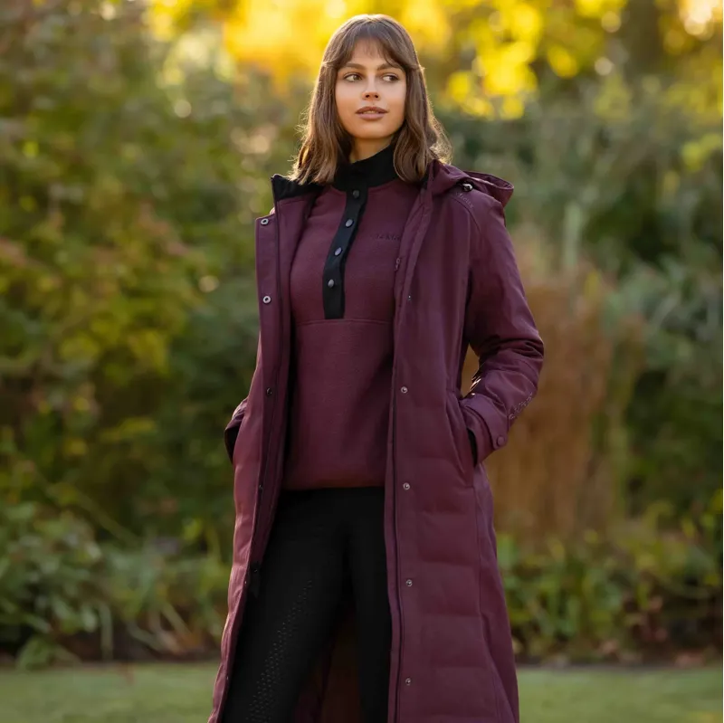 LeMieux Erin Womens Waterproof Long Padded Coat - Bramble-6
