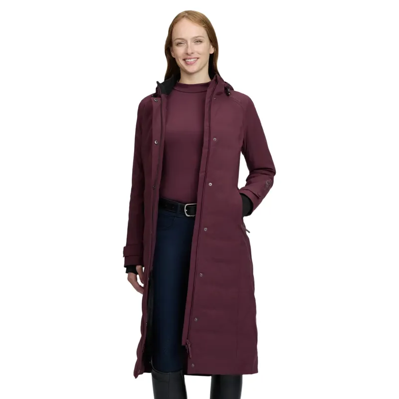 LeMieux Erin Womens Waterproof Long Padded Coat - Bramble-8