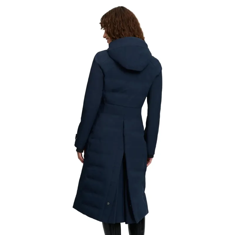 LeMieux Erin Womens Waterproof Long Padded Coat - Navy-2