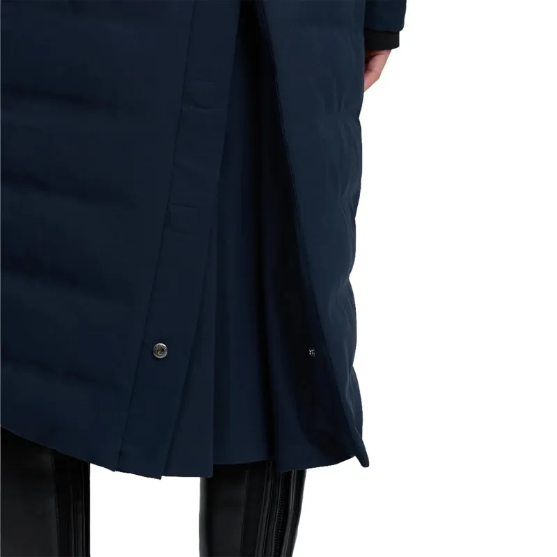 LeMieux Erin Womens Waterproof Long Padded Coat - Navy-6