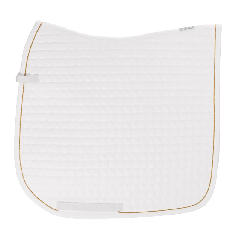 Eskadron Dressage Saddlecloth With Gold Trim DL White