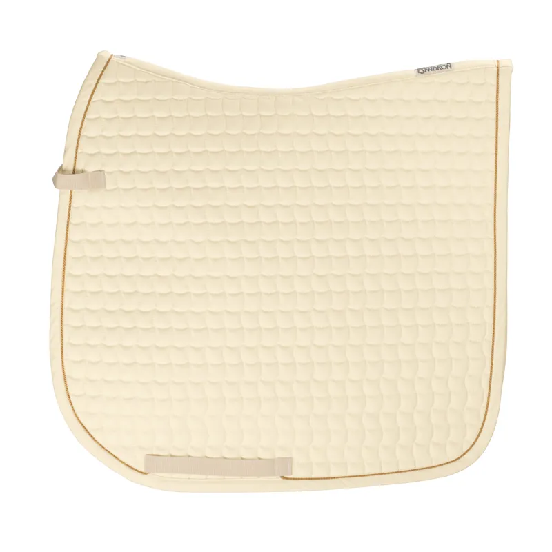 Eskadron Dressage Saddlecloth With Gold Trim DL Cream