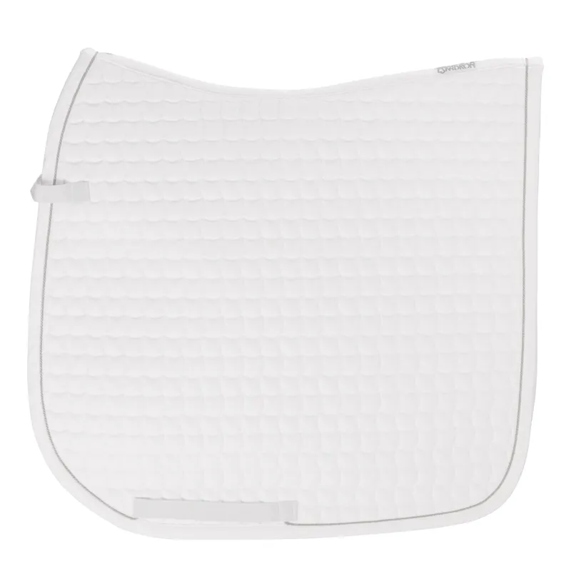 Eskadron Pony Dressage Saddlecloth With Silver Trim White