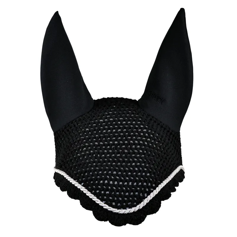 Eskadron Fly Veil With Silver Trim Black