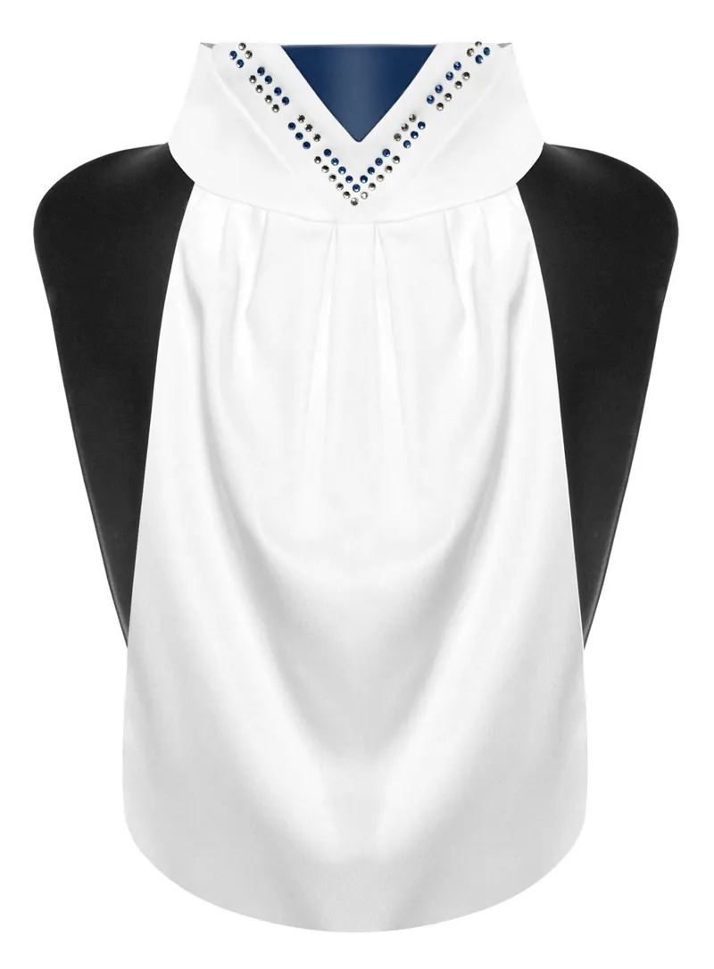 Fair Play Faven Ready Tied Stock - White/Navy