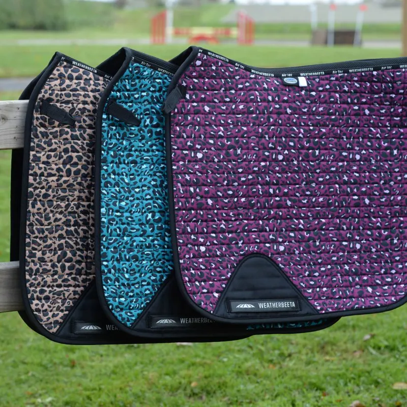WeatherBeeta Prime Leopard Dressage Saddle Pad-1