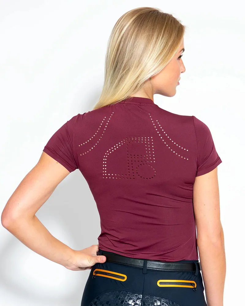 Redsware Fenne Technical T-shirt Merlot-6